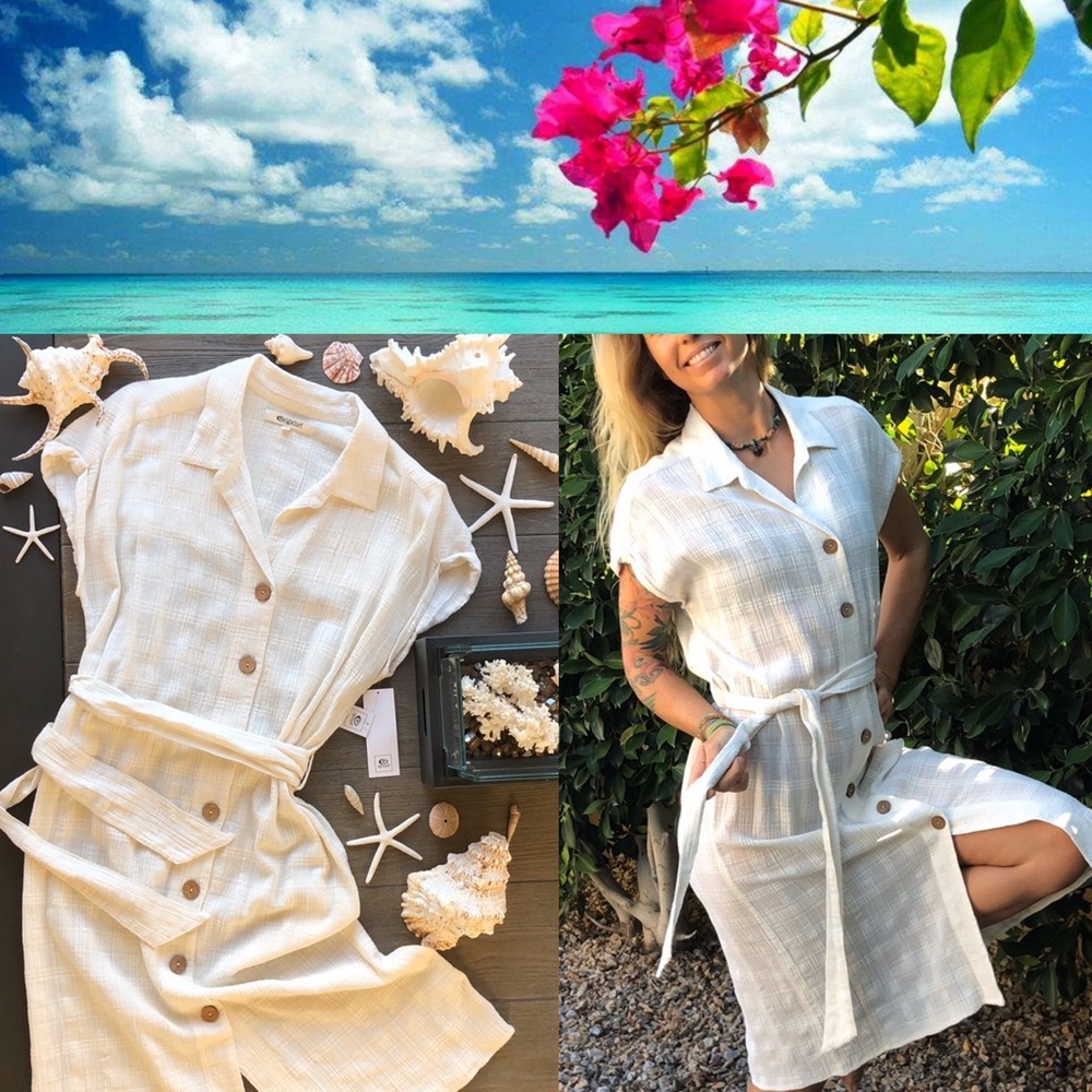 🌴🌼RIP CURL- SOL MIDI DRESS🌼🌴 - Picture 1 of 8